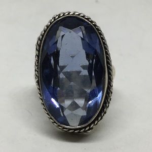 Iolite Silver Ring